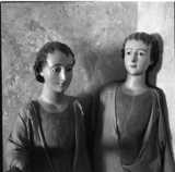 Saint Justo and Saint Pastor. (Heiligenfiguren im Magazin des Klosters von Acopan).