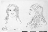 Vorschaubild von Catiche Belussea (Catinka Bellieva), en face und im Profil nach links.
