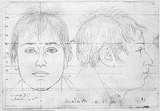 Vorschaubild von Der Spanier Santa Maria, en face und im Profil nach rechts.