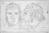 Vorschaubild von Der Spanier Argumosa, en face und im Profil nach links.