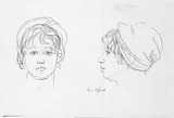 Vorschaubild von Madame Ofarell, en face und im Profil nach links.