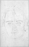 Vorschaubild von Bildnis André-Jacques Garnerin, en face.
verso: Garnerin im Profil nach links.