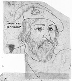 Vorschaubild von Francois I., Bildnis nach rechts,
verso: Landkarte