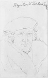 Vorschaubild von Bildnis des John More. (Der Vater des Thomas Morus. Nach Holbein dem Jüngeren.)