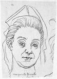 Bildnis der Marguerite Bécaille, en face.