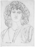 Vorschaubild von Die Muse Melpomene, en face.