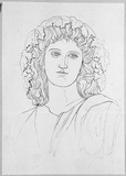 Vorschaubild von Die Muse Melpomene, en face.