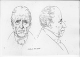 Vorschaubild von Ferdinand Joseph Graf Harrach, Büste en face und im Profil nach rechts.