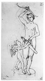Vorschaubild von Venus und Amor. Auf einem runden Sockel.