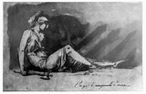 Vorschaubild von Liegende Amazone, Allegorie des ehernen Zeitalters.