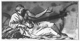 Vorschaubild von Liegende Schnitterin, Vorlage zu einem Relief.