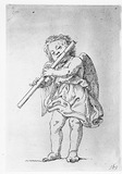 Vorschaubild von Querflöte blasender kleiner Engel.
