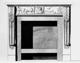 Vorschaubild von Kamin-Entwurf für das Marmorpalais in Potsdam.