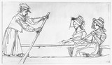 Vorschaubild von Mann und Frau in einem Ruderboot und eine alternative Bewegungsstudie der Frau.