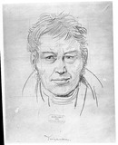 Vorschaubild von Der Maler Christian Tangermann. (Vorzeichnung für eine Lithografie. "Eine Reise von Freiwilligen des Berliner Künstlervereins" nach Potsdam.)