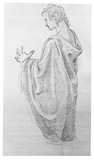 Vorschaubild von Gewandfigur eines Jünglings. (Rückenansicht.)