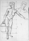 Vorschaubild von Studie eines nackten Wasserträgers.