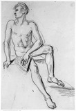 Vorschaubild von Jüngling mit Syrinx. (Modellstudie.)