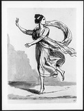 Tänzerin mit wehendem Schleier, nach links eilend (Maria Viganò)
