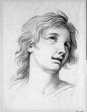 Vorschaubild von "Le Ravissement", aufblickender Jünglingskopf nach Charles le Brun.