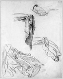 Vorschaubild von Hand- und drei Gewandstudien (zu Schadow 508.)