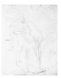 Vorschaubild von Studie einer sitzenden Frau mit Haube (Marianne Schadow ?)
