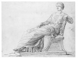 Vorschaubild von Weibliche Sitzstatue ( Helena oder Agrippina), nach einer antiken Statue.