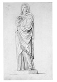 Vorschaubild von Weibliche Gewandfigur (Pudicitia), nach einer antiken Statue.