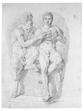 Vorschaubild von Pan lehrt Daphnis das Syrinxspiel, nach einer antiken Gruppe.