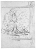 Vorschaubild von Sitzende trauernde Figur (Dacia), nach einem antiken Relief.
