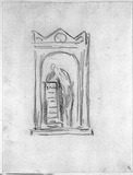 Entwurfsskizze zu einem Epitaph (wohl für Friedrich Wilhelm Schütze).