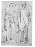 Amazone und Hermes, nach antiken Statuen.