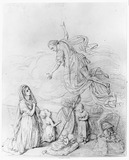 Vorschaubild von Entwurf zum Mittelrelief des geplanten Epitaphs für den Prinzen Louis von Preußen.