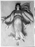 Vorschaubild von Schwebende Muse mit Krone (Melpomene).