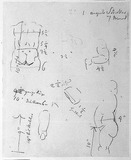 Vorschaubild von Vermessungen von Rumpf und verschiedenen Körperteilen des Säuglings Auguste Scholler.
