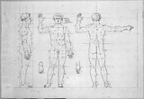 Vorschaubild von Proportionsstudien des Athleten Lesbenier.