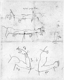 Vorschaubild von Proportions- und Bewegungsstudien von ausgestreckten und angewinkelten Männerarmen.