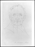 Vorschaubild von Männliches Bildnis en face, Johann Gottfried Schadow (?).