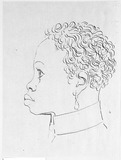 Vorschaubild von Kopf eines jugendlichen Afrikaners, im Profil nach links.
