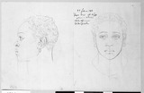Vorschaubild von Kopf des Ja(c)ques Oras, im Profil nach links und en face.