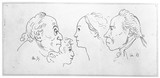 Vorschaubild von Vier Physiognomiestudien.