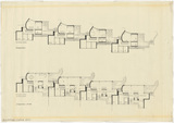 Vorschaubild von Berlin, Ausstellungssiedlung, zweigeschossige Reihenhäuser, Entwurf