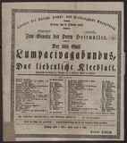 Der böse Geist Lumpacivagabundus, oder: Das liederliche Kleeblatt / J. Nestroy, Müller