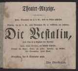 Theater-Anzeige [Theater bleibt 9.9. geschlossen, Vorschau auf 10.9.] / ---