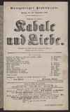 Kabale und Liebe / Friedrich von Schiller