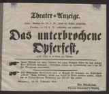 Theater-Anzeige [Bühne bleibt 12.9. geschlossen, Vorschau auf 13.9.] / ---