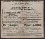 Die Zillerthaler, oder: Tyroler Heimweh / J. F. Nesmüller
[14 equestrische und equilibristische Vorführungen] / ---