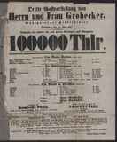 Vorschaubild von 100000 Thlr. / D. Kalisch, Gährig