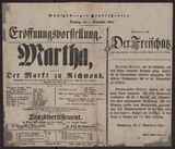 Martha, oder: Der Markt zu Richmond / F. v. Flotow
Tanzdivertissement / ---
Theater-Anzeige [Vorschau auf 2.9., Hinweis auf Partout-Billets und Abonnement-Billets] / ---