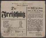 Der Freischütz / C. M. v. Weber
Theater-Anzeige [Vorschau auf 3. u. 4.9., Hinweis auf Partout-Billets und Abonnement-Billets] / ---